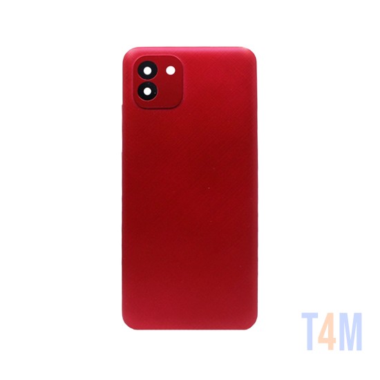 Back Cover+Camera Lens Samsung Galaxy A03/A035 Red